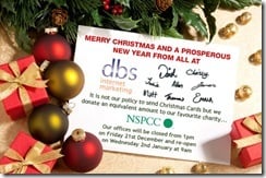DBS Christmas Card 2012