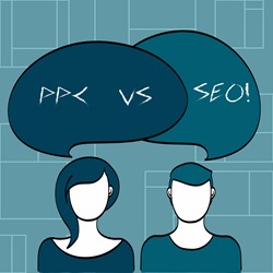 Text sign showing Ppc Vs Seo. Conceptual photo Pay per click against Search Engine Optimization strategies.